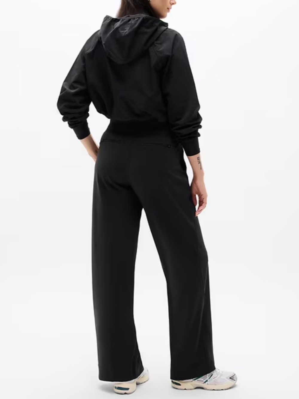 ATHLETA VENICE Wide-Leg High-Rise Black Pants Size SP - Picture 2 of 8